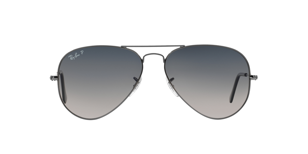 Ray Ban RB3025 004/78 Gunmetal/ Polarized Blue Gradient Gray Aviator