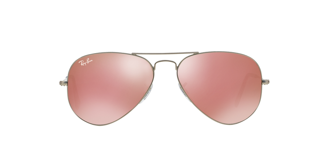 Ray Ban RB3025 019/Z2 58M Matte Silver/ Pink Mirror Aviator