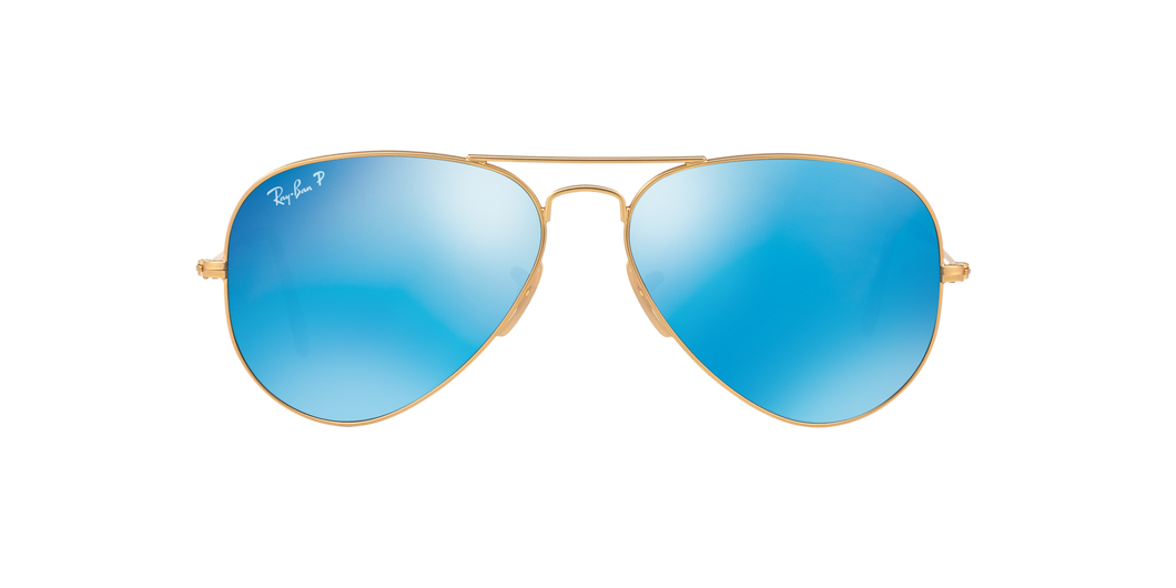 Ray Ban RB3025 112/4L 58M Matte Gold/ Polarized Blue Mirror Aviator