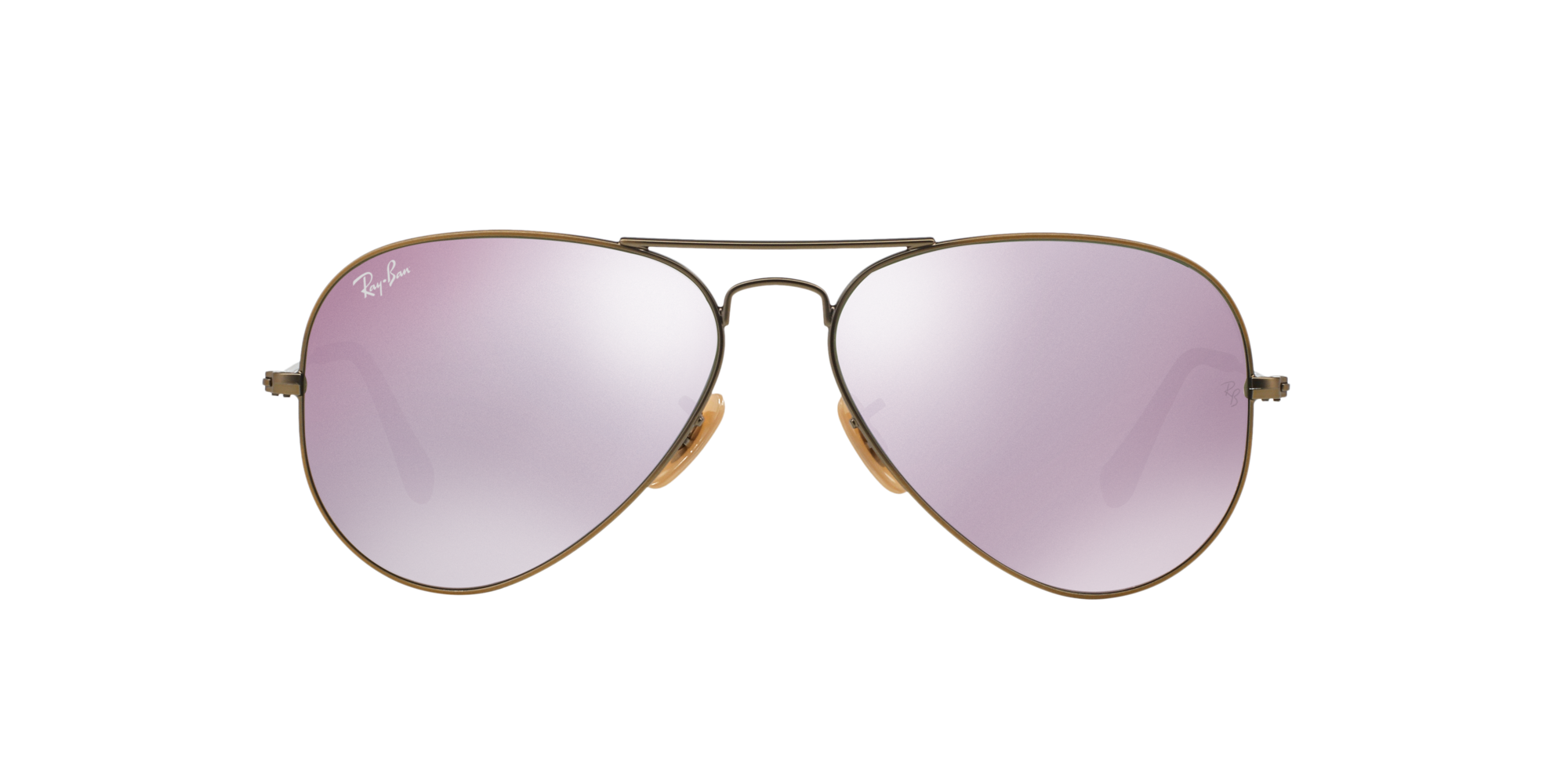 Ray Ban RB3025 167/4K 58M Demiglos Brushed Bronze/Lilac Mirror Aviator