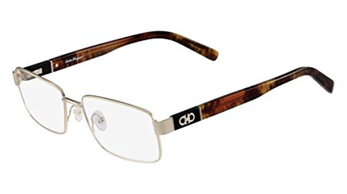 Eyeglasses FERRAGAMO SF 2152 751 Shiny Gold/Marble Brown